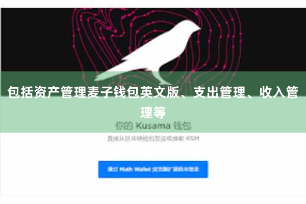 包括资产管理麦子钱包英文版、支出管理、收入管理等